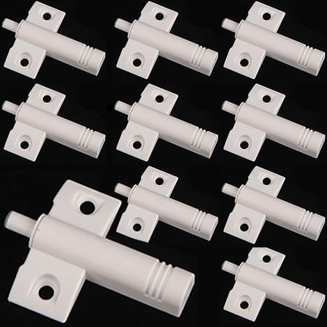 10 Pièces Amortisseur de Porte de Meuble Armoire Loquets à Libération Tactile Push Système Tampon fermetures de porte Non Magnétiques pour Placard Armoire Systeme Push to Open Amortisseur Tiroir (1/5)
