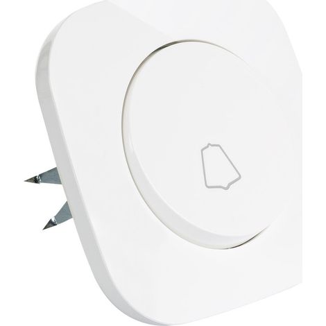 Interruttore Semplice a Pulsante Classic Round  Bianco
