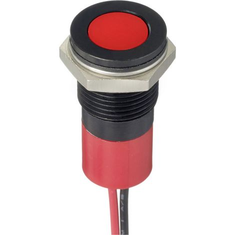 APEM Q14F3CXXR12E LED-Signalleuchte Rot  Flush      10 mcd