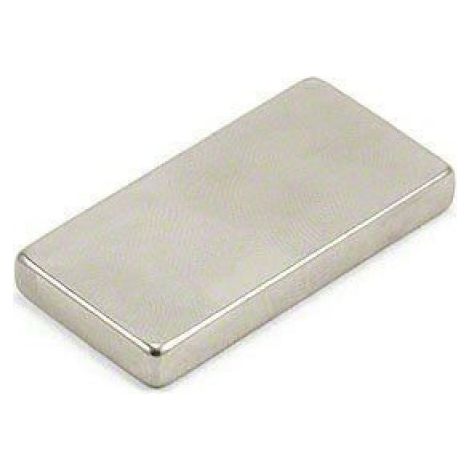 Aimant En Néodyme - 40 X 20 X 5 Mm - Grade N52 - Force D'attraction 15,1 Kg - Pour Fixation Industrielle Et Domestique - Lot De 1