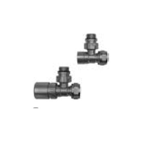 LAZZARINI 392298 Juego De Válvulas Termostáticas 3/4" Para Radiadores Color Gun Metal - ref: 392298 (1/2)