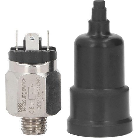 Pneumatischer, einstellbarer Membran-Druckschalter aus Edelstahl und Gummi für Pumpen (1/4)