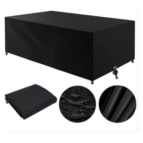 Waterproof Oxford 210D garden table cover (210 x 110 x 70 cm), rectangular, windproof and UV resistant. (1/5)