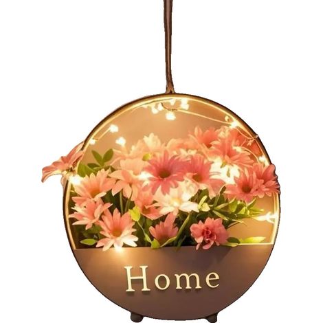 Decoración floral de pared, diseño elegante, para interiores, gris claro. (1/2)
