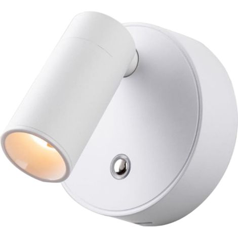 Wiederaufladbare LED-Wandleuchte mit Touch-Dimmer, um 350° drehbarer magnetischer Leseleuchte, weißes Licht (6000 K).