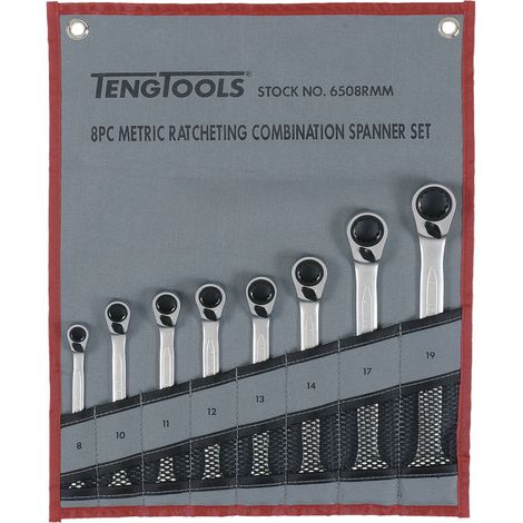Jeu de clés mixtes à cliquet  TENGTOOLS 6508RMM 167150101 (1/2)