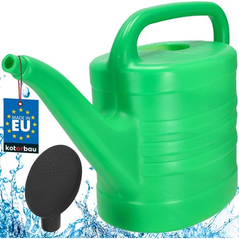 KOTARBAU® Arrosoir Plante Intérieur - PVC - 15 L - Vert - avec Pomme Amovible - Arrosoir Jardin - pour Fleurs Potager Terrasse Balcon (1/5)