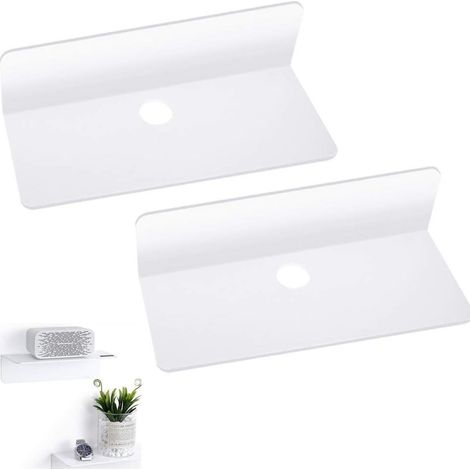Étagère murale flottante en acrylique auto-adhésive et robuste (1/5)