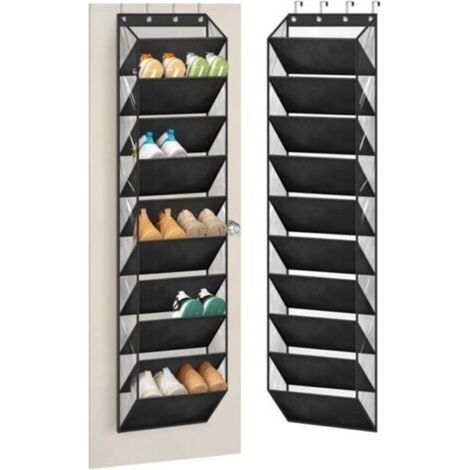 Range-chaussures à 10 niveaux pour placard, avec grandes poches profondes, pour ranger les bottes à la porte