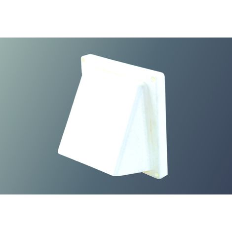 Lüftungshaube Kunststoff - Weiß, ø 125 mm / 155 x 155 mm