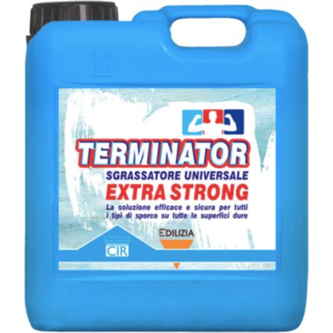 Detergente sgrassante universale pulizia profonda sporco grasso terminator 5 l (1/5)
