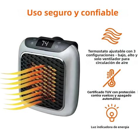 Mini radiateur à chauffage rapide pour la maison et la salle de bain, petit radiateur électrique en céramique PTC avec télécommande (1/5)