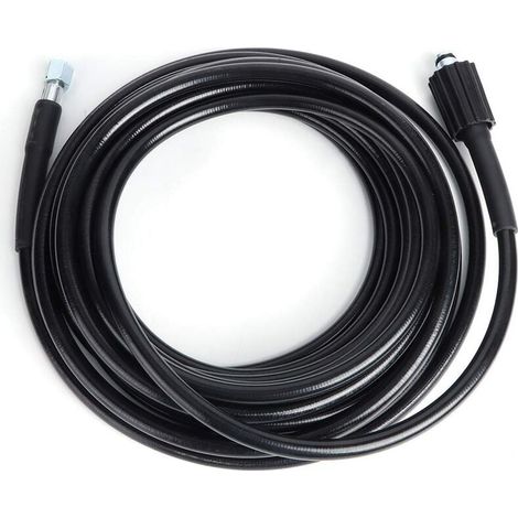 Tuyau Haute Pression 10m, M22 à Filetage - Flexible Nettoyeur Haute Pression Avec Connecteur Quick Connect de Type clic pour nettoyeurs Haute Pression Kärcher K2 K3 (1/4)