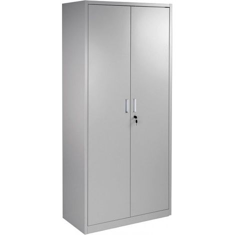 Dema – Armoire d'atelier 4 rayonnages – Dimensions 180 x 81 x 39 cm – Charge max 30 kg par étagère – Réglable en hauteur