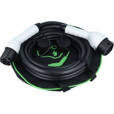 vhbw Cable carga tipo 2 a tipo 2 compatible con Alfa Romeo Tonale coche eléctrico - Cable conexión, 3 fases, 32 A, 22 kW, 7 m
