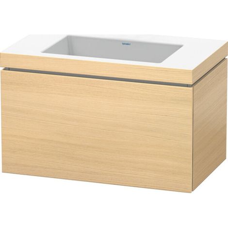Duravit L-Cube meuble vasque c-bonded avec socle, suspendue au (1/2)