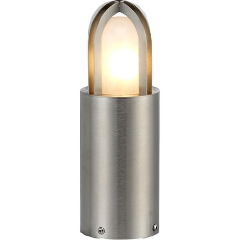 Elstead Paignton Lampada da esterno con piedistallo in acciaio inossidabile (argento), IP55 (1/4)