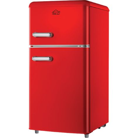 DCG Eltronic MF100RCDP frigorifero con congelatore Libera installazione 100 L Rosso (1/2)