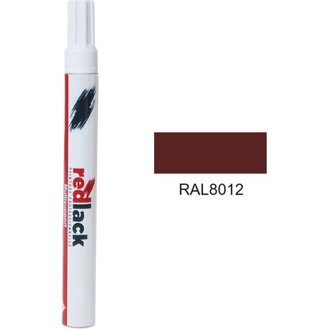 Feltro Vernice per ritocchi 8 ml – RAL 8012 – Marrone rossastro – multisupporto – Redlack