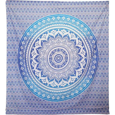 Tapiz  Pared / Pareo - Mandala - Azul