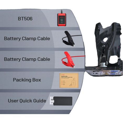 Comprobador de baterías, conectividad Bluetooth, compatibilidad versátil, BT506 (1/2)