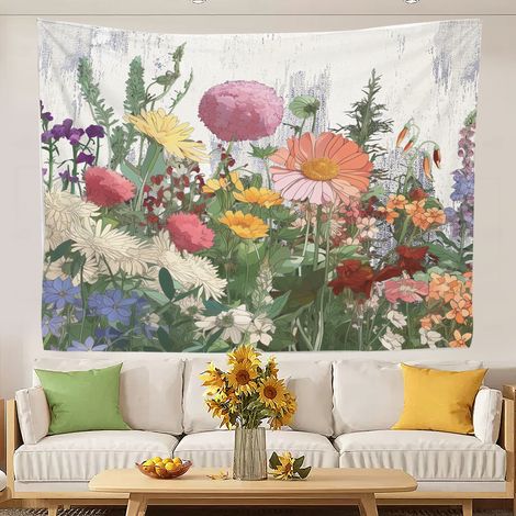 Tapisserie au design amusant et attrayant, nappe tendance pour la chambre à coucher, le salon ou la chambre à coucher 150x130cm (1/5)