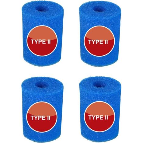 Lot d'éponges filtrantes pour filtre de piscine Intex type II - Réutilisables - Éponges très élastiques - pour le nettoyage de la piscine (1/5)
