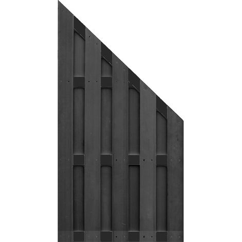 EMDEN-Serie Ecke ANTHRAZIT 90x180/90cm, WPC-Bretterzaun