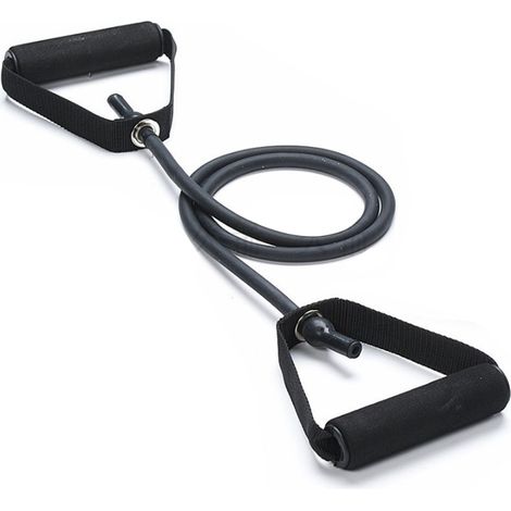 Fascia elastica dritta in TPE da 30 libbre per schiena e fitness, nera. (1/5)