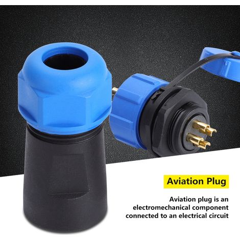 Connecteur de prise aviation étanche en plastique IP68 SP21 à 4 broches (4 broches) (1/5)