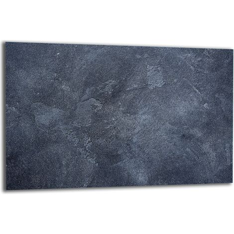 PLAQUE DE PROTECTION EN VERRE POUR POÊLE 80x52 BÉTON (1/5)