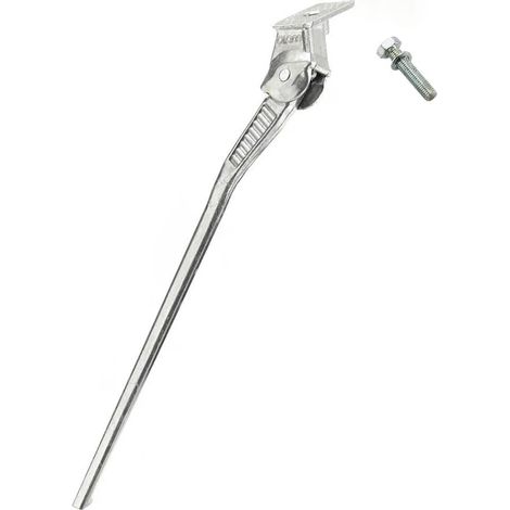 Cavalletto Laterale Bici in Alluminio Lunghezza 305mm Universale Reggiciclo con Piastra Indicazione Graduata (1/4)