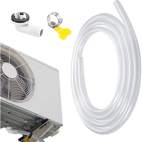 Tuyau De Vidange Flexible Pour Climatiseur, Tube D'évacuation D'eau De Climatiseur Portable De Diamètre De 12mm Avec Connecteur Et Collier De Serrage Pour Mini-unités Split Et Climatiseurs De Fenêtre