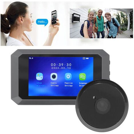 Sonnette Vidéo sans Fil avec Caméra 1080P Visiophone Audio bidirectionnel détection de mouvement batterie 1400mAh (1/5)