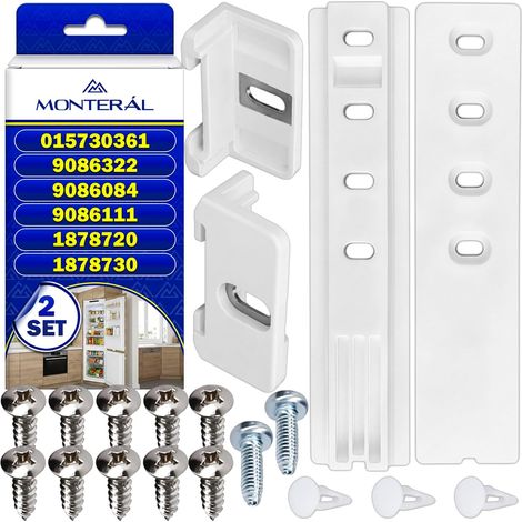 2 Kit Guide Porte Coulissante,Plastique Durable,Réparation Frigo Encastrable,Liebherr Miele Smeg