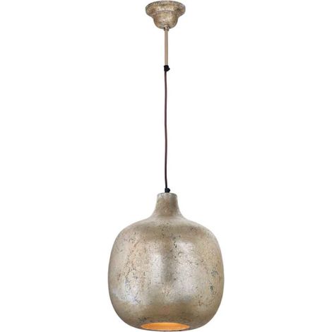 Lampe Suspension Design "Mican" 38cm Bronze (1/5)