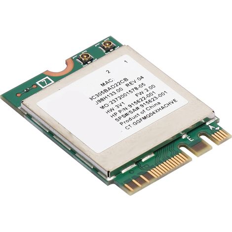 Carte réseau RTL8822BE double bande 2,4 GHz/5 GHz, interface M.2, compatible Bluetooth 4.2 (1/5)