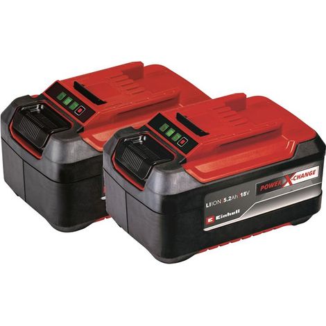 Einhell 2 X 5.2Ah PXC 18V PLUS Battery Power X-Change Rechargeable 36V Twin (1/5)
