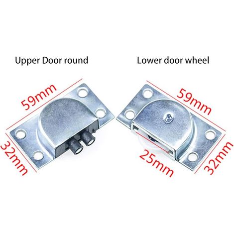 5 paires Galet de Roulement de Porte Coulissante Roues à Rouleaux pour Meubles de Fenêtre Anti-rouille Muet Pas Facile à Porter pour Armoire Armoire Placard Fenêtre (Argent) (1/4)