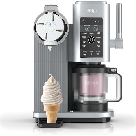 Machine à Glace Ninja - 13 Fonctions - Soft, Gelato, Smoothie, Milkshake - Polyvalente - Parfaite pour Recettes Créatives (1/5)