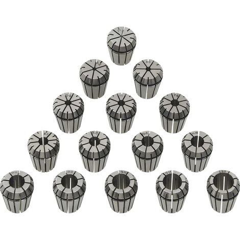 Douilles de serrage ER25 15 pcs Ensemble d'outils de tournage CFW314646 (1/5)