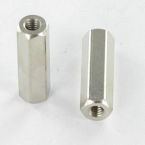 Entretoise Laiton nickelé Hexagonal 5X17 M3-10 pièces