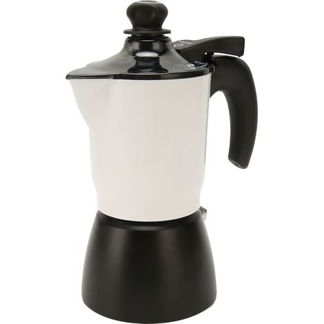 Cafetière italienne Moka 150 ml, en aluminium, pour 3 tasses, idéale pour un usage domestique. (1/5)