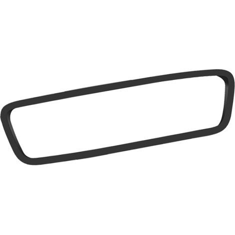 Compatible avec Tesla Model 3/Y/S — Coque de protection pour rétroviseur — Cadre en silicone — Accessoire de modification — Décoration intérieure (Noir) (1/5)
