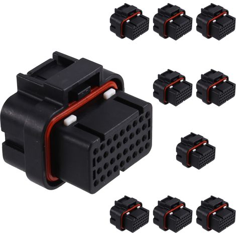 Conector hembra de 34 pines y 10 amperios para aplicaciones de combustible y aceite en automóviles 4-1437290-0 (1/5)