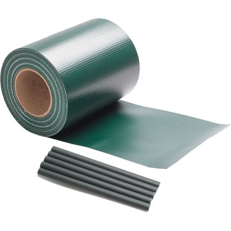 SWANEW Schermo della privacy del giardino resistente alle intemperie Recinto del giardino 3pcs PVC verde 70mx19cm (1/5)