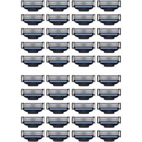 Recharges de Lames Rasoir 40 Pièces, Mach 3 Manuelles pour (1/4)