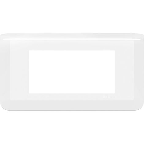 Legrand – Plaque Mosaic 4 modules blanc – Montage horizontal – Compatible supports Batibox – Installation facile pour projets électriques
