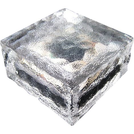 Éclairage extérieur solaire en verre cristal avec pierre de glace, lumière chaude, éclairage LED pour allées de jardin et aménagements paysagers