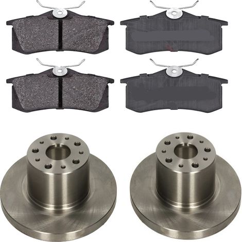 KIT FRENI POSTERIORI compatibile con AUDI A1 (8X1,8XK,8XA,8XF) - DISCHI + PASTIGLIE OEM: 36623/1 / DDF929 /SOSTITUZIONE DIRETTA/BASSA POLVERE/SILENZIOSO (1/5)